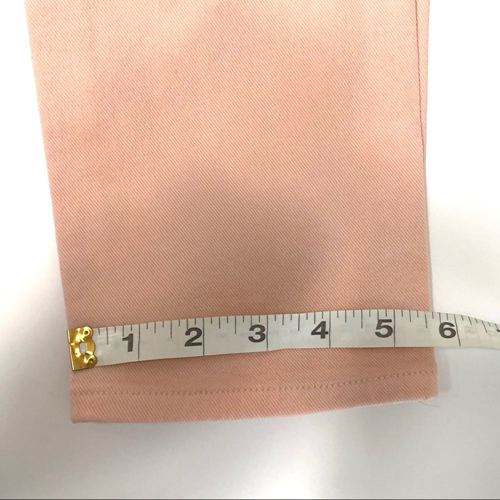 J Crew Toothpick Ankle Jeans light peach Pink 27 - Picture 8 of 10